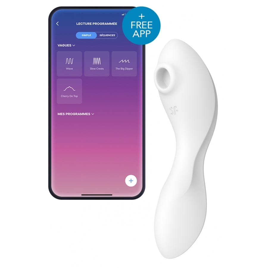 Stimulateur connecté Curvy trinity 5+ Satisfyer Blanc