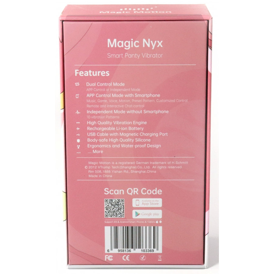 Stimulateur clitoridien connecté Magic Nyx Rouge