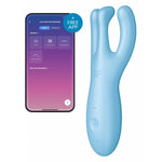 Vibromasseur connecté Threesome 4 Turquoise - Vignette | Adopt1toy