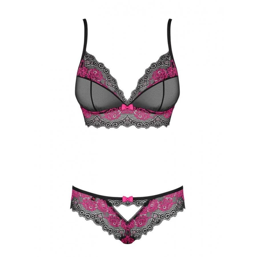 Ensemble Tulia 2 Pièces Noir-Rose