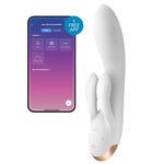 Vibro Rabbit connecté Double Flex Satisfyer - Vignette | Adopt1toy